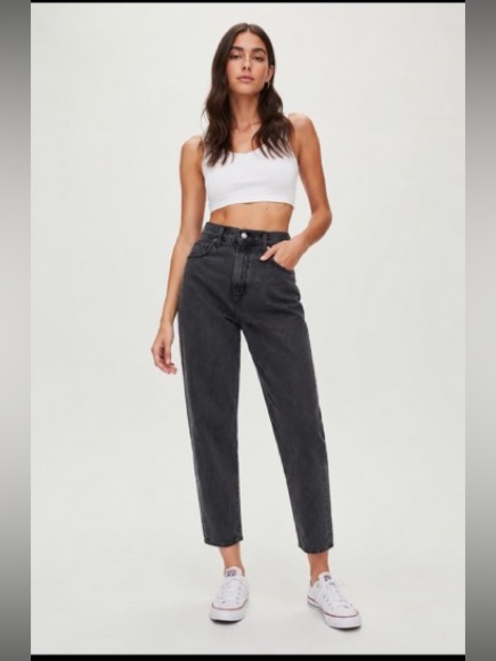 Levi's Premium
HIGH LOOSE TAPER FIT WOMEN'S
PANTS Black Size 27 80's Style